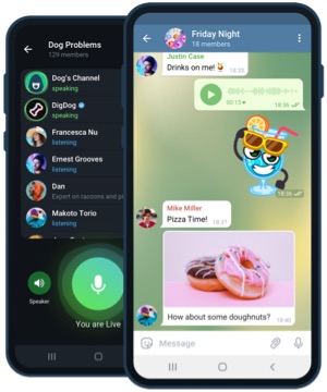 Telegram 手机版界面预览